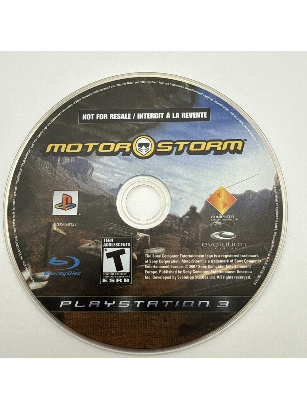 MotorStorm for PS3 (Sony PlayStation 3, 2007) - CIB Complete ML416